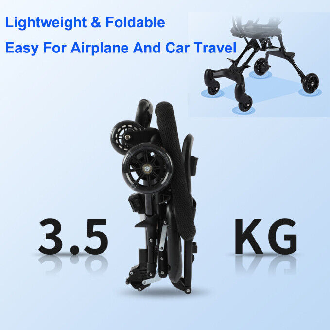 Foldable Baby Stroller Sunshade Pram Pushchair Travel Buggy Travel System